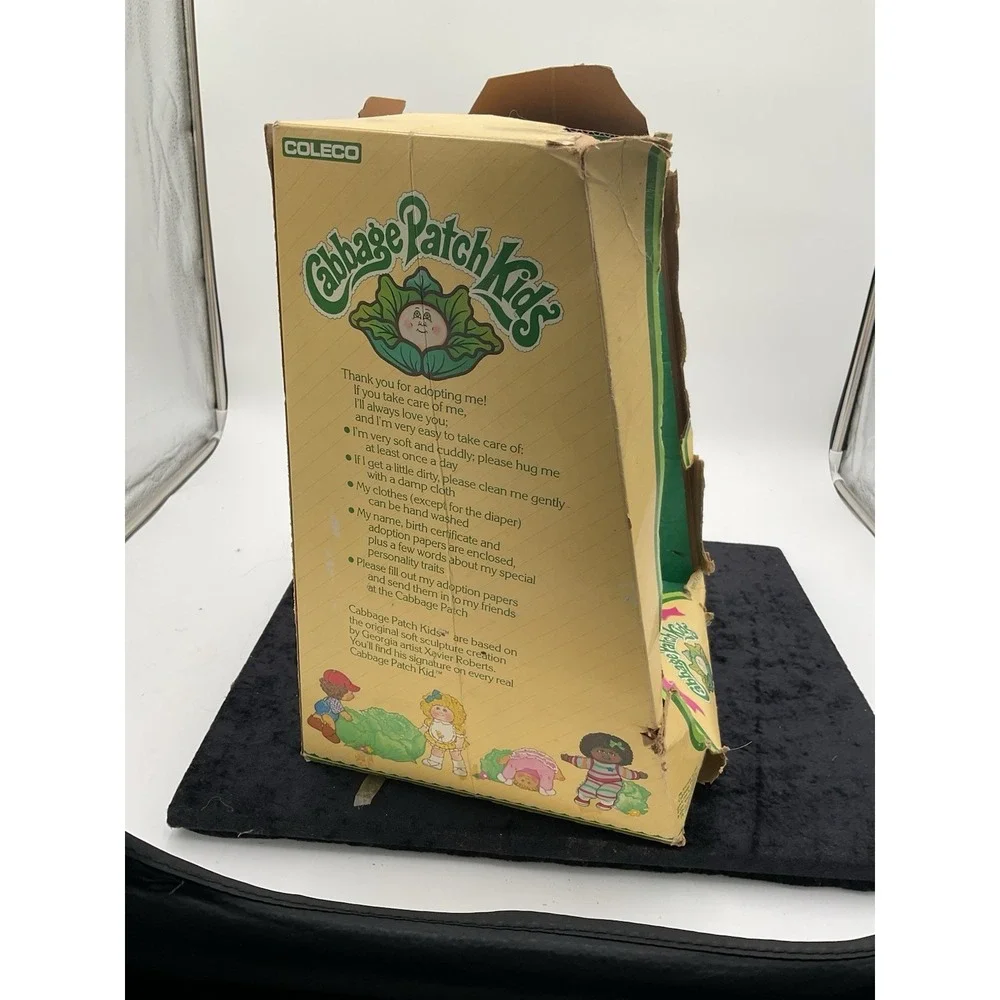 Vintage 1985 Coleco Cabbage Patch Kids In Box W/Certificate Boy, Davie Billy